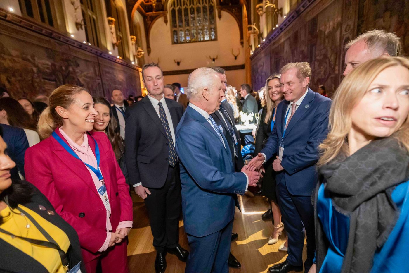 Adam at King Charles's Terra Carta event at Hampton Court Palace